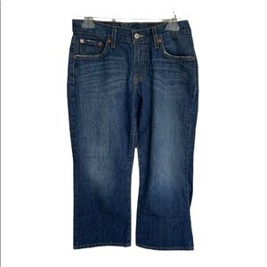 Lucky Brand Classic Fit Crop Dark Wash SZ 27